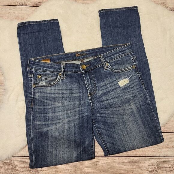 Kut from the Kloth Denim - Kut from the Kloth medium wash factory distressed jeans